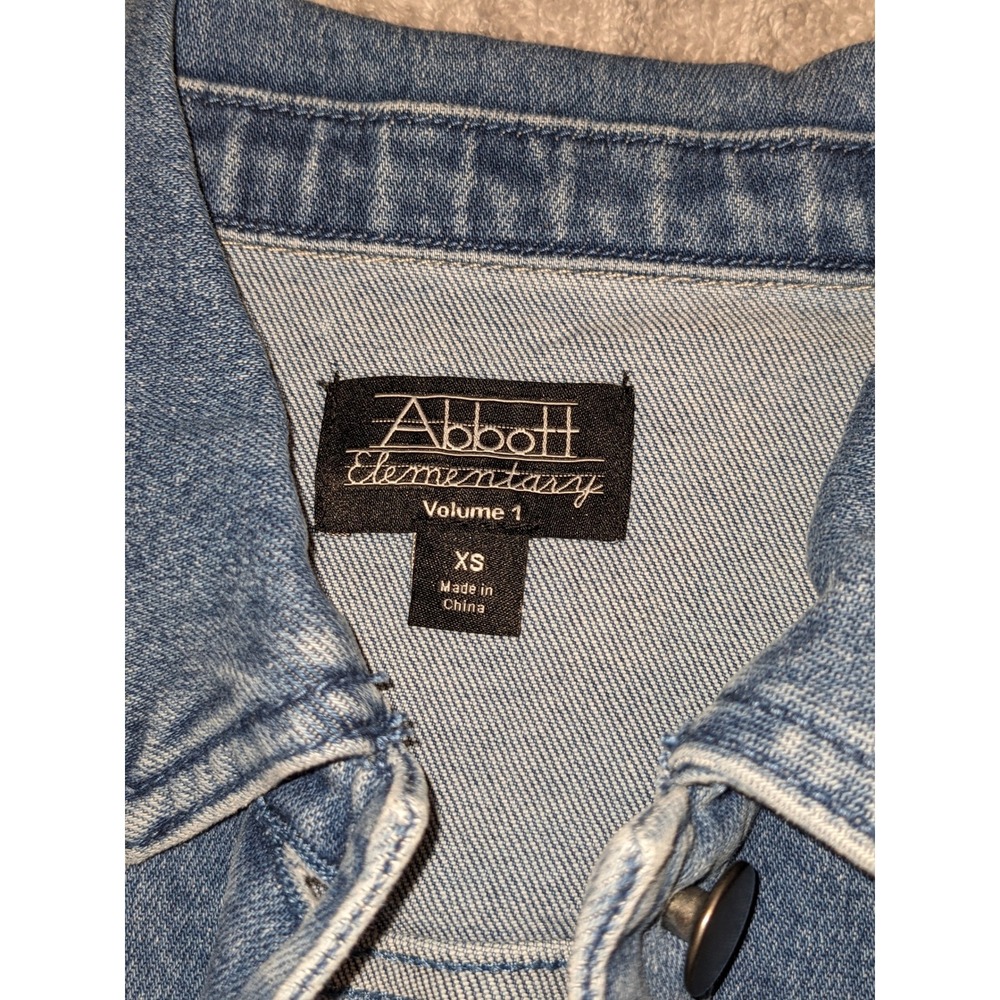 Abbott Elementary Denim Jacket‎ Cropped Teacher E… - image 2